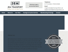Tablet Screenshot of jemtransportltd.co.uk